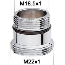 Adaptateur raccord Laiton - M18,5x100 à M22x100