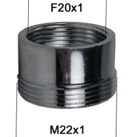 Adaptateur raccord Laiton - F20x100 à M22x100
