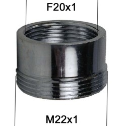 Adaptateur raccord Laiton - F20x100 à M22x100