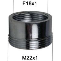 Adaptateur raccord Laiton - F18x100 à M22x100