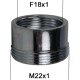 Adaptateur raccord Laiton - F18x100 à M22x100