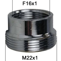 Adaptateur Laiton Court - F16x100 à M22x100