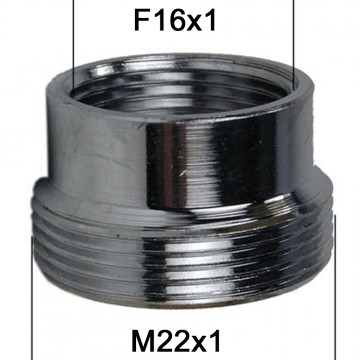 Adaptateur Laiton Court - F16x100 à M22x100