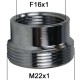 Adaptateur raccord Laiton - F16x100 à M22x100