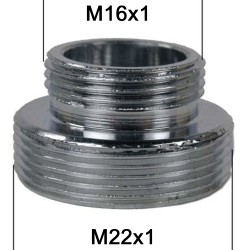Adaptateur raccord Laiton - M16x100 à M22x100