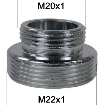 Adaptateur Laiton Court - M20x100 à M22x100