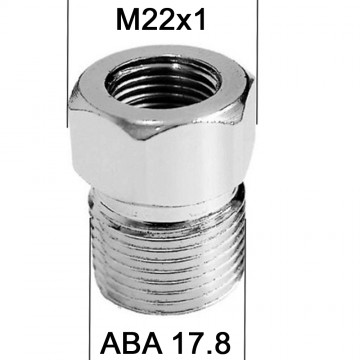 Adaptateur M22x100 à Raccord ABA 17.8mm + joint CT
