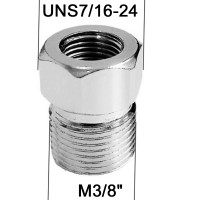 Adaptateur raccord Laiton - UNS 7/16-24 à M3/8''