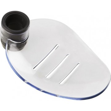 Porte savon acrylique translucide - barre de Douche Ø 18 mm