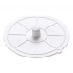 Bouchon d'évier souple blanc occultant - Diamètre 95 mm