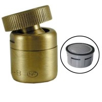 Mousseur orientable F22x100 Bronze - Aéré - NF - Rotule femelle