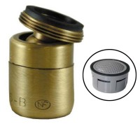 Mousseur orientable M24x100 Bronze - Aéré - NF - Rotule mâle 