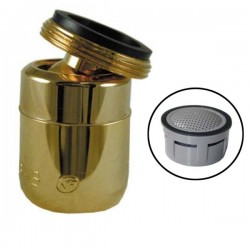 Mousseur orientable M24x100 Or - Aéré - NF - Rotule mâle