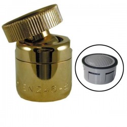 Mousseur orientable F22x100 Or - Aéré - NF - Rotule femelle