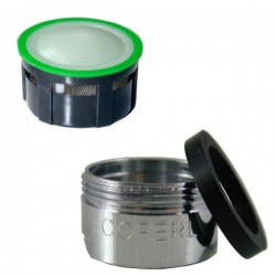 Mousseur aérateur 6 litres - M24x100 - Eco 60% - Bague Mâle - Grille inox