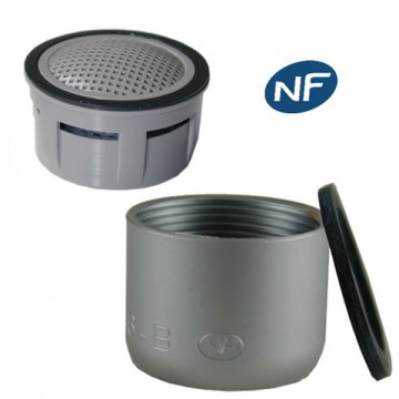 Mousseur jet aéré Bague Satin - F22x100 Femelle - NF EN 246