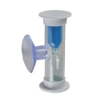 Douche Minute Sablier - maxi 5 minutes - à ventouse - Sable bleu