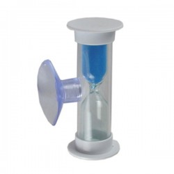 Douche Minute Sablier - maxi 5 minutes - à ventouse - Sable bleu