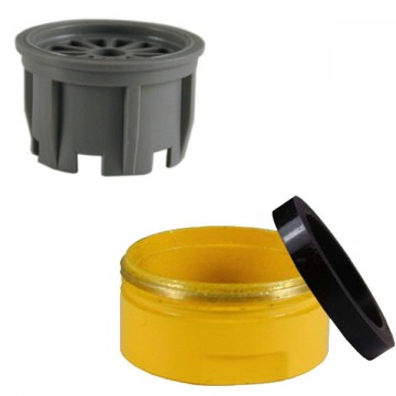 Brise-jet étoile Couronne M24 - Jaune - Bague mâle - SIS