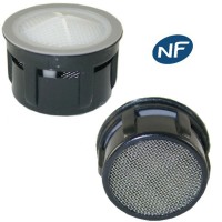 Mousseur aérateur Baignoire 10 litres F26/M28 - Eco 33% - Recharge - Grille inox 00 - 10 litres/min. - Aéré