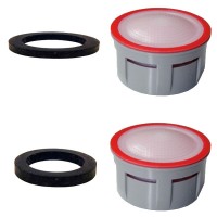 2 x Mousseurs aérateur 4,5 litres F22/M24 - Eco 70% - Recharge - Anticalcaire 