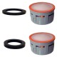 2 x Mousseurs aérateur 2,5 litres F22/M24 - Eco 80% - Recharge - Anticalcaire