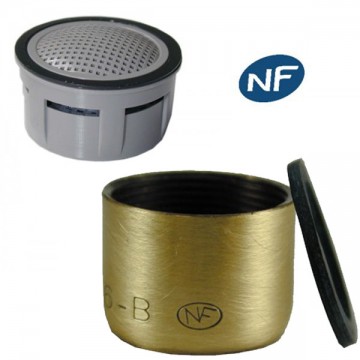 Mousseur jet aéré Bague Bronze - F22x100 Femelle - NF EN 246