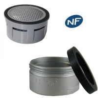 Mousseur aérateur NF bague Satin - Anticalcaire - M24x100