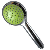 Douchette Eco 3 Jets VALAXA - Anticalcaire - Chrome/Verte
