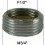 Adaptateur raccord Laiton - Plat libre - F15x21 (1/2'') à M20x27 (3/4'')