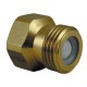 Clapet antiretour 1/2'' - Hexagonal - Laiton brut - 15x21 MF
