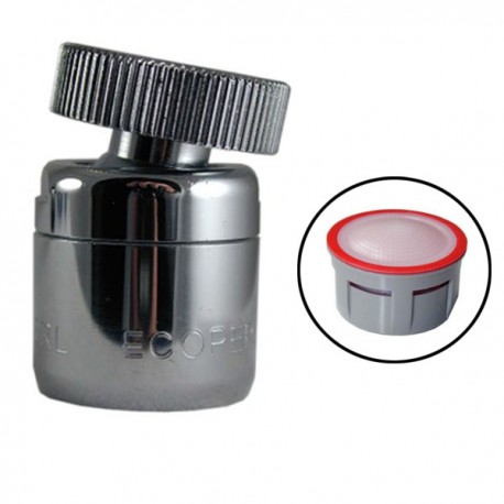Mousseur orientable 4,5 litres F22x100 - Eco 60% - A&eacute;r&eacute; - Rotule femelle