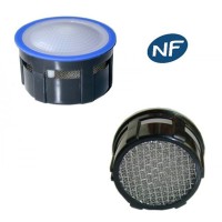 Mousseur aérateur grille inox - Recharge 22/24x100 - 8 litres/min. - Aéré - NF