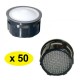 Lot de 50 Mousseurs aérateur 10 litres F22/M24 - Eco 33% - Recharge - Grille inox
