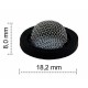 Joint tamis douche chapeau - 15x21 - 1/2'' - Ø 18.2 mm - NBR noir