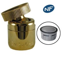Mousseur orientable F22x100 Or - Aéré - NF - Rotule femelle