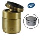Mousseur orientable M24x100 Bronze - Aéré - NF - Rotule mâle