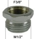 Adaptateur raccord Laiton - Hexagonal - F12x17 (3/8'') à M15x21 (1/2'')