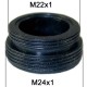 Adaptateur bague Robinet - ABS noir - M24x100 à M22x100