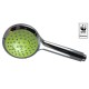Douchette Eco 3 Jets VALAXA - Anticalcaire - Chrome/Verte