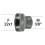 Adaptateur Robinet - Laiton Chromé - F22x100 à M3/8'' + joint NBR 22x1
