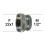 Adaptateur Robinet - Laiton Chromé - F22x100 à M1/2 + joint NBR 22x1