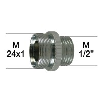 Adaptateur Robinet - Laiton Chromé - M24x100 à M1/2 - Ecoperl