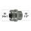 Adaptateur Robinet Haut - Laiton Chromé - M24x100 à M1/2 + joint NBR 24X1