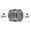 Adaptateur Robinet - Laiton Chromé - M24x100 à M3/4 + Brise-jet étoile + joint NBR 24x1