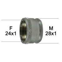 Adaptateur Robinet - Laiton Chromé - F24x100 à M28x100 - Ecoperl
