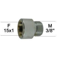 Adaptateur Robinet - Laiton Chromé - F15x100 à M3/8'' - Ecoperl