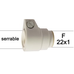 Adaptateur de serrage pour col sans filetage ABS - M22x100