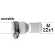 Adaptateur de serrage pour col sans filetage ABS souple - F22x100