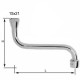 Bec dessous 1/2'' - Portée plate - Tube 14 - Standard - NF EN 246 